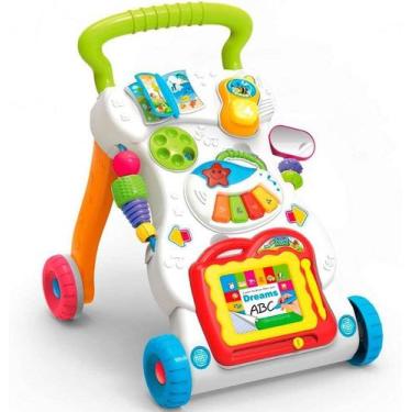 Imagem de Andador de Empurrar Infantil Didático Musical Bebe Atividades a Partir
