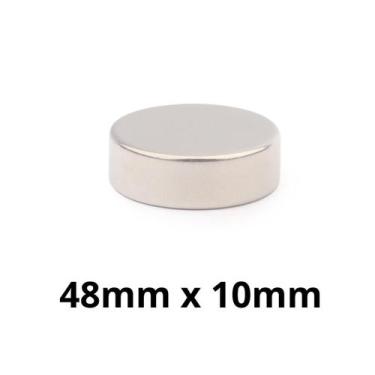 Imagem de Kit 20 Peças Imã Neodímio Bloco Magnético N35  48 x 10 mm Super Forte 