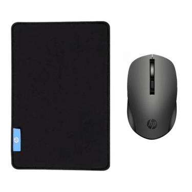 Imagem de Kit Mouse Pad Speed Gamer + Mouse Wireless USB Optical - HP