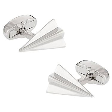 Imagem de Abotoaduras de avião de papel com caixa de apresentação Cuff-Daddy