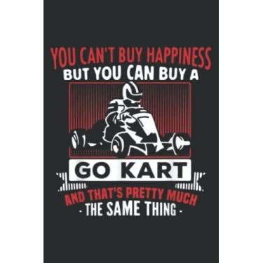 Imagem de Happiness Gokar Gocart Go Kart Cart Driving Racing: Papercode Lined Journal Notebook - 6 x 9 Inch, 110 Page Notebooks for Work, Writing, Note Taking, ... Cover College Ruled Journal for Men and Women