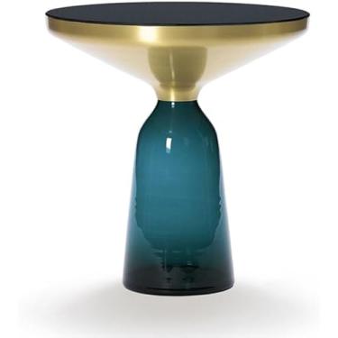 Imagem de Mesa lateral vintage de personalidade nórdica, Criatividade Moderna Mesa de sofá Quarto Mesa noturna Criatividade Mesa de centro Mesa de telefone Rack de armazenamento - amarelo 50x53cm pres