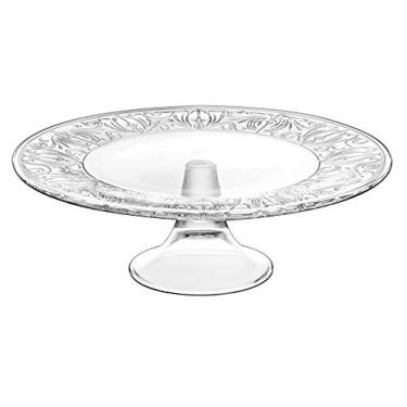 Imagem de Barski Prato de bolo com pé de vidro, 33 cm de diâmetro, 10,8 cm A, lindo design, feito na Europa