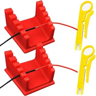 Imagem de DKARDU Braçadeira de solda de solda, suporte de braçadeira de solda de plástico ABS para fio de vários tamanhos, com cortador de fio (pacote com 2)