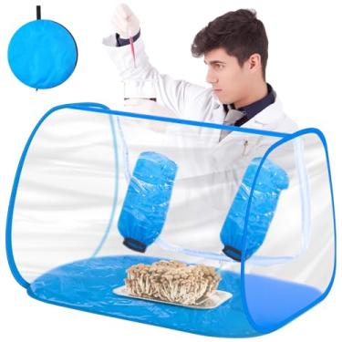 Imagem de Juexica Caixa de ar parada grande, kit de cultivo de cogumelos 90 x 50 x 50 cm, caixa de ar parada portátil, micologia para suprimentos de cultivo de cogumelos, horticultura de cogumelos, cientista