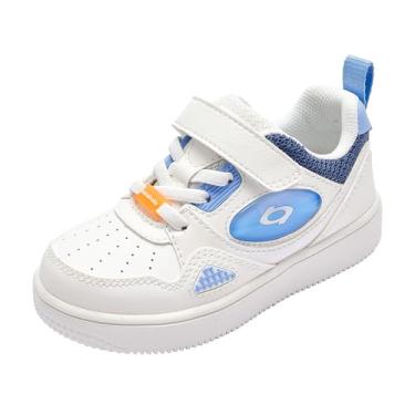 Imagem de Balabala Tênis unissex para crianças pequenas, confortáveis, respiráveis e leves, com velcro, Azul, 13 Little Kid
