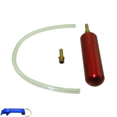 Imagem de Garrafa de energia de alumínio vermelho para 2 tempos 50cc 60cc 80cc Bicicleta motorizada de bicicleta para motocicleta 47cc 49cc Mini Moto ATV Quad Dirt Pocket Bike