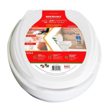 Imagem de Assento Sanitário Oval Almofadado Elevado 13,5cm Ravena Para Vaso Deca