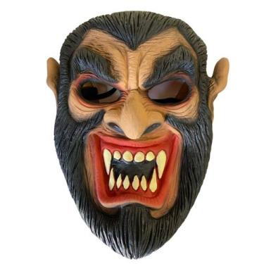 Imagem de Fantasia Máscara Homem Lobo de Látex Festa Carnaval - Genérica