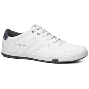 Imagem de Sapatenis Masculino Pegada Microfibra PGD (Branco, BR, Adulto, Numérico, 37)