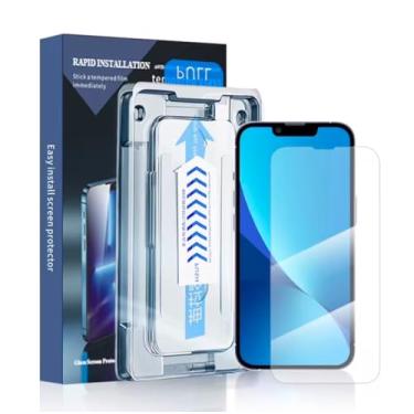 Imagem de OZ MARKETPLACE MAGIC DEVIL [1 unidade] EZ FRAME 9H livre de poeira HD protetor de tela de vidro temperado kit de instalação fácil para iPhone XR, iPhone 11 - Kit de película de cobertura de grau