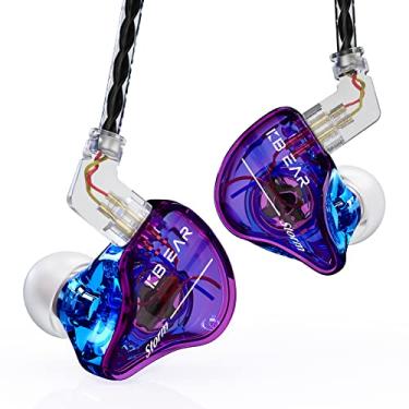 Imagem de YINYOO Kbear Storm Fones de Ouvido Intra-Auriculares Profissionais para Cantores, Bateristas, Músicos, Baixistas, Fones de Ouvido com Fio Personalizados, Fones de Ouvido Intra-Auriculares Iem, Cabo Ba