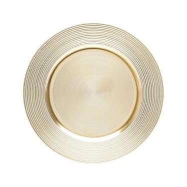 Imagem de Sousplat de Plástico Wolff Mesa Dourado - 33 cm