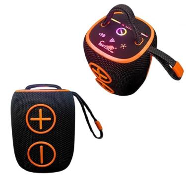 Imagem de Caixa de Som Bluetooth Portátil, 50W, À Prova D'água, LED, Com Alça Ajustável, Preta