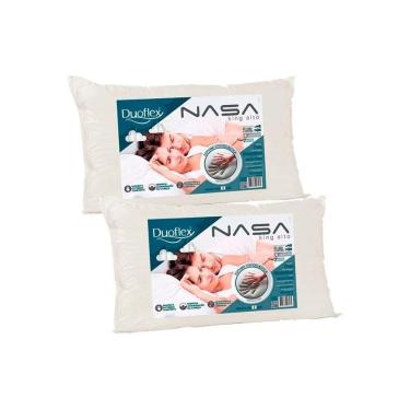Imagem de Travesseiro Viscoelástico Nasa Luxo King Nn1016 Kit C/ 2 Un (90x50) - Duo