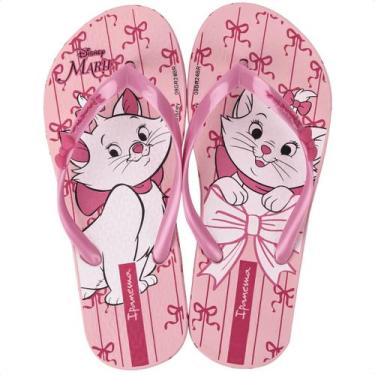 Imagem de Chinelo Infantil Ipanema Disney Gatinha Marie, Rosa, 27/28