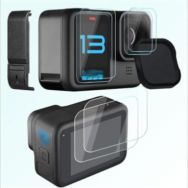 Imagem de Tampa de lente de silicone para GoPro Hero 5/6/7/8 Preto capa protetora acessórios, GoPro 5/6/7