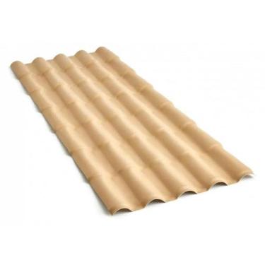 Imagem de Telha De PVC Plan Marfim 4,59 x 0,86 Fibrarte - Fibrarte Lux Telhas