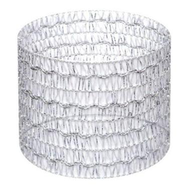Imagem de 30m Fita De Natal Tela Aramada Prata 5,5cm X 10m C/3 = 30m - Fitas Reg