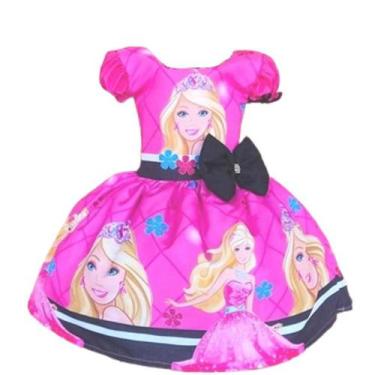 Imagem de Vestido Temático Barbie Fashion Busto Sublimado - NALU_KIDS, 2
