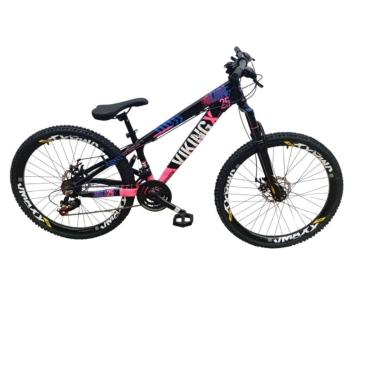 Imagem de Bicicleta 26 VikingX T25 24v Freeride Freio Hidraulico Suspensão 80mm Pneu Aro 26 Cravudo-Unissex