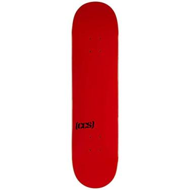 Imagem de [CCS] Logomarca de skate em branco (vermelho, 17,78 cm)