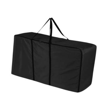 Imagem de Dynwave Bolsa de armazenamento de fábrica de feno Carregar bolsa versátil pano oxford dobrável grande capacidade gado gado saco de fardo saco de fardo de feno, Preto