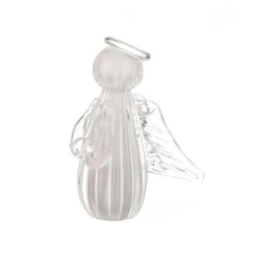 Imagem de Mini Anjo Uriel Cristal Murano G Branco - Cristais Labone