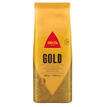 Imagem de Café Gourmet Delta Q em Grão Arábica Torrado Pacote 500g, Gold