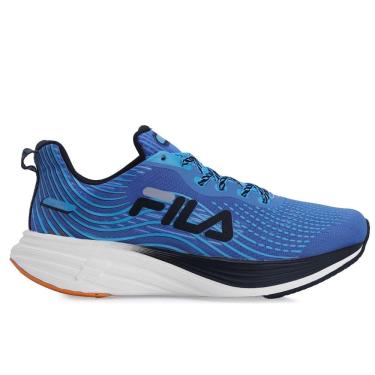 Imagem de Tênis Fila Racer Curve 2 Azul Preto e Laranja