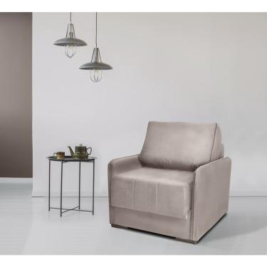 Imagem de Sofá Cama Isis Solteiro 100cm Tecido Linho