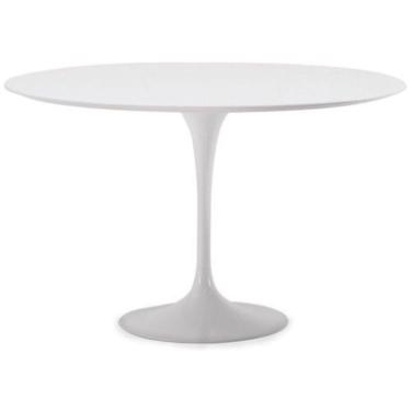 Imagem de Mesa De Jantar Tulipa Saarinen Redonda 110 Cm Tampo Laqueado Cores Branco