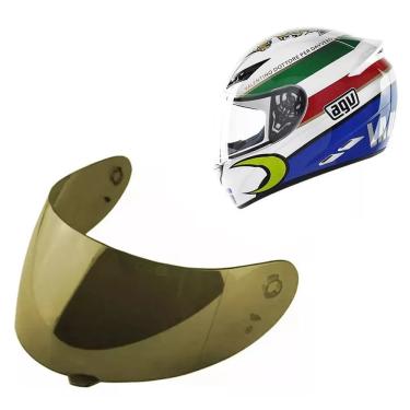 Imagem de Viseira Capacete Agv K3 K4 Dourado - Polivisor