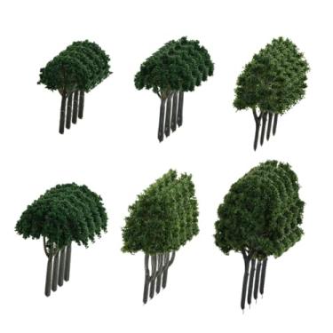 Imagem de simhoa Model Green Trees Building Model Game Decor Layout Supplies Sculpture Green Trees, 24 Peças