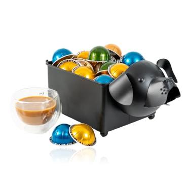 Imagem de Made Easy Kit Organizador de cápsulas de café compatível com Nespresso Vertuo e Original – Suporte de escultura de bancada estilo cesta para café bar, estação de canto, área de descanso de escritório