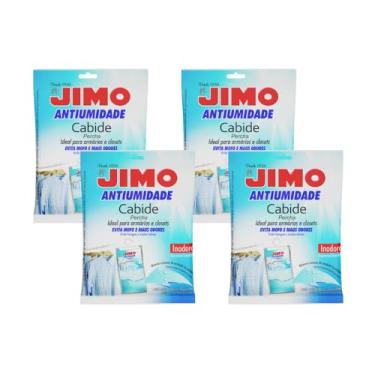 Imagem de Kit 4 Unidades Jimo Antiumidade Cabide 250g Sem Perfume Mofo Bolor Fungos Sem úmidade Cozinha Banheiro