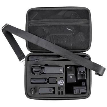 Imagem de PellKing Capa Para Dji Osmo Pocket 3 Creator Combo Acessórios - Grande Bolsa De Viagem Portátil Personalizada Com Estrutura Rígida E Alça Removível, Compartimentos Eva Antiderrapante