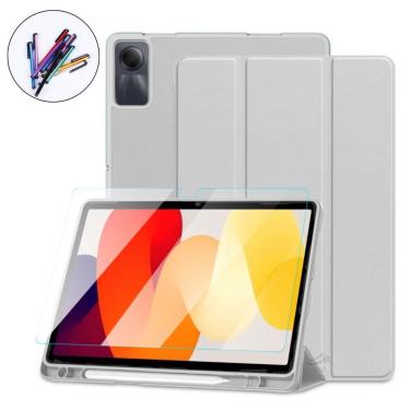 Imagem de Case Tpu + Caneta + Vidro Compatível Redmi Pad Se 11 Cinza