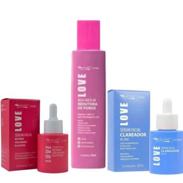 Imagem de Kit Skincare Max Love Sérum Clareador  Retinol Colágeno  Água Micelar 