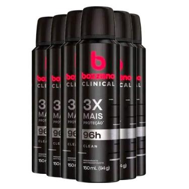 Imagem de Kit Desodorante Aerosol Bozzano Clinical Clean 150ml 6 Unidades