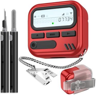 Imagem de (com trava de segurança) Capas Pager para AirPods 4 2024 com kit de limpeza, capa protetora rígida de policarbonato resistente para Apple AirPods 4ª geração para homens e mulheres, acessórios AirPods