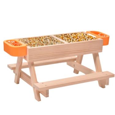 Imagem de Alimentador Para Galinhas | Alimentadores E Bebedouros Para Galinhas De Exterior - Kit Com Mesa De, Equipamento Para Aves E Acessórios Para Animais De Fazenda