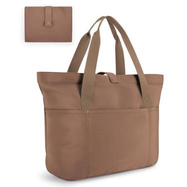 Imagem de Sacola BAGSMART para mulheres dobrável com zíper de café de 20 litros