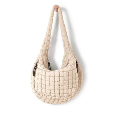 Imagem de Sacola ODODOS acolchoada Carryall para mulheres Ivory