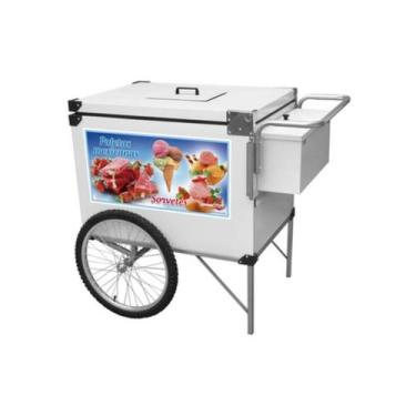 Imagem de Carrinho de Sorvete e Paletas Mexicanas com Guarda-Sol Cefaz