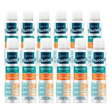 Imagem de Kit 12 Repelente Insetos c/ Protetor Solar FPS30 Above 150ml