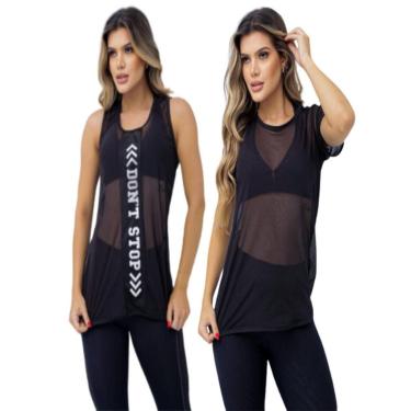 Imagem de Camisetas Fitness Academia Yoga Pilates Vestleg Tapa Bumbum-Feminino