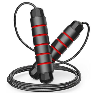 Imagem de Corda De Pular Exercício Funcional Speed Rope Rolamento Cabo De Aço 2,