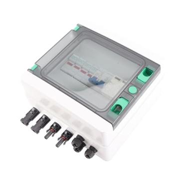 Imagem de Solar PV Combiner Box 2 String 15A Proteção do Disjuntor do Circuito de Fusíveis IP65 Impermeabilizado