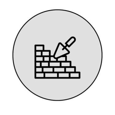 Imagem de Adesivo Decorativo Redondo Tema Construção, 250mm, Personalizado (CT-391, BOPP, 250-MM)